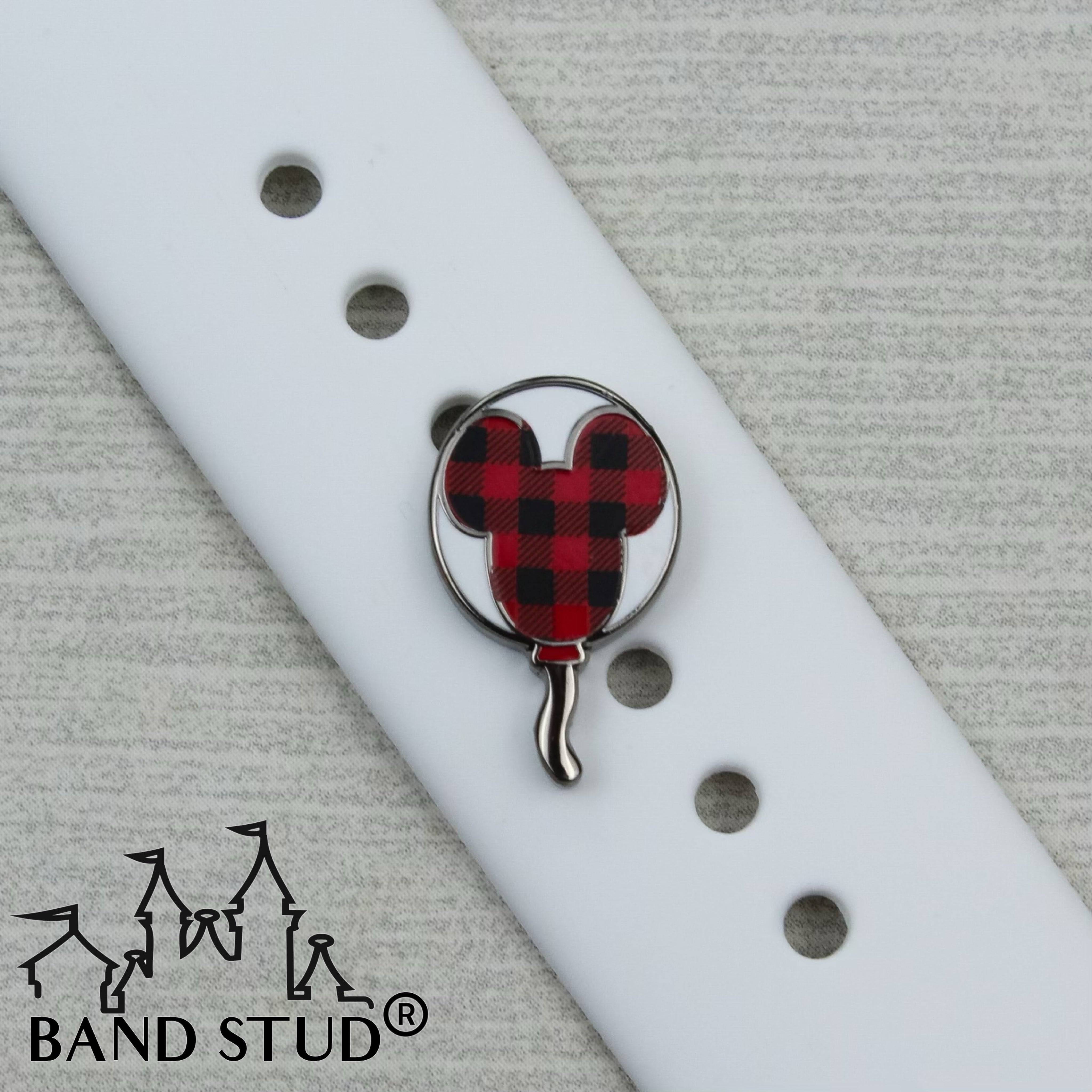 Band Stud® - Christmas Collection - Buffalo Plaid Balloon
