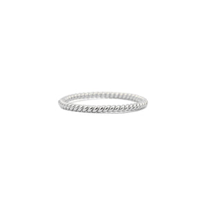 Ring ~ Sterling Collection ~ Twisted Rope Stacker