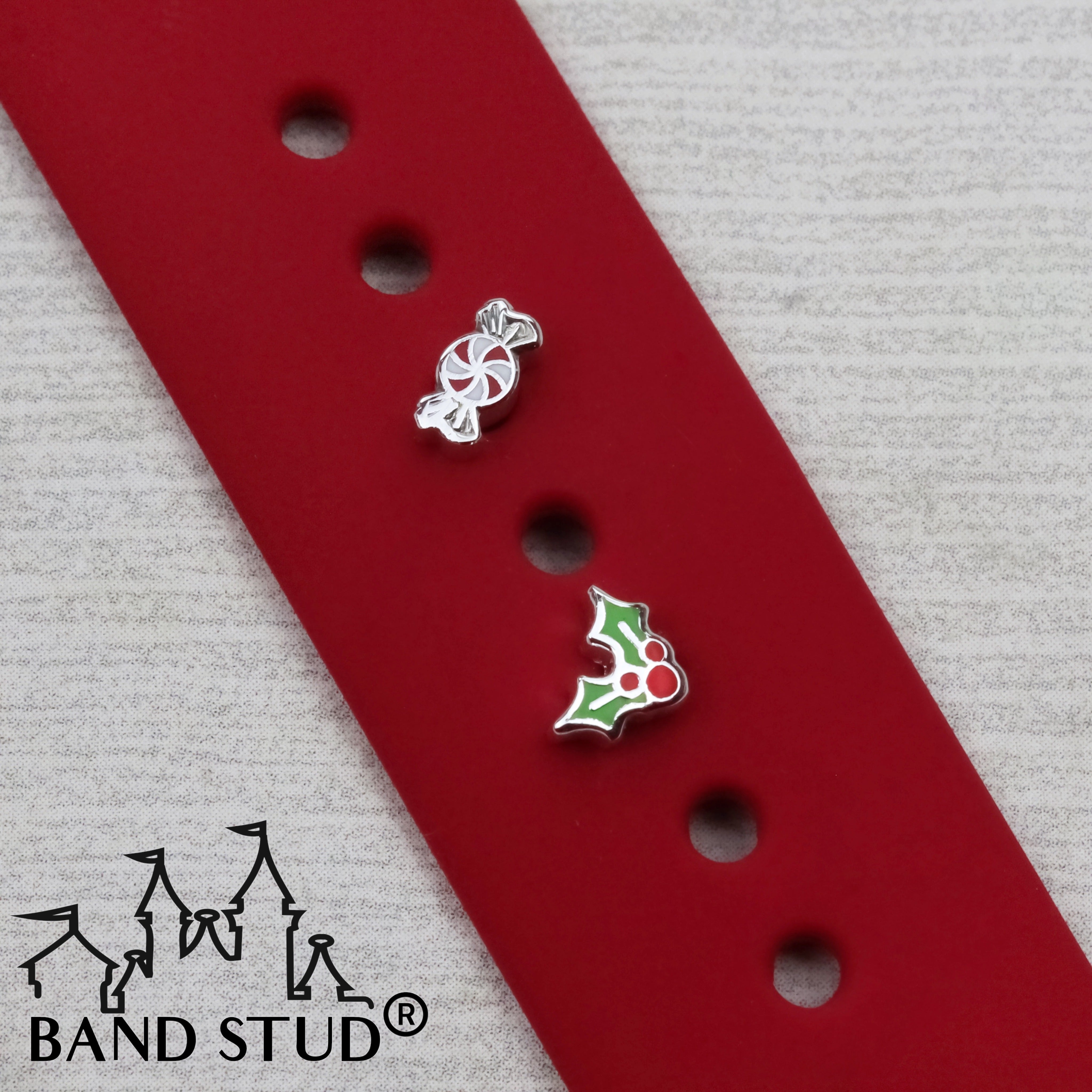 Band Stud® - Christmas Collection - Mini Set - Holly and Peppermint