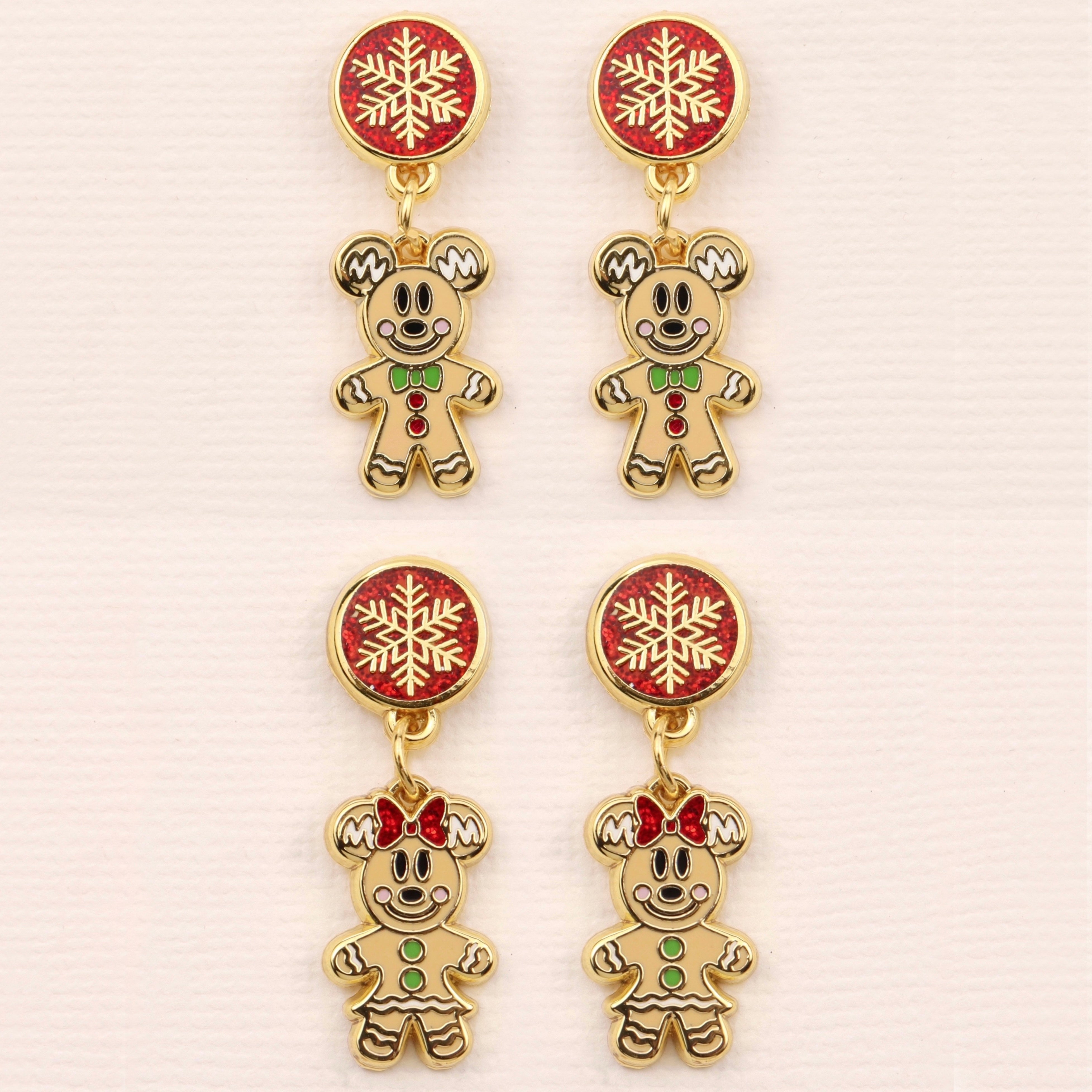 Earrings - Christmas Collection - Gingerbread Magic Dangles