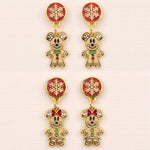 Earrings - Christmas Collection - Gingerbread Magic Dangles
