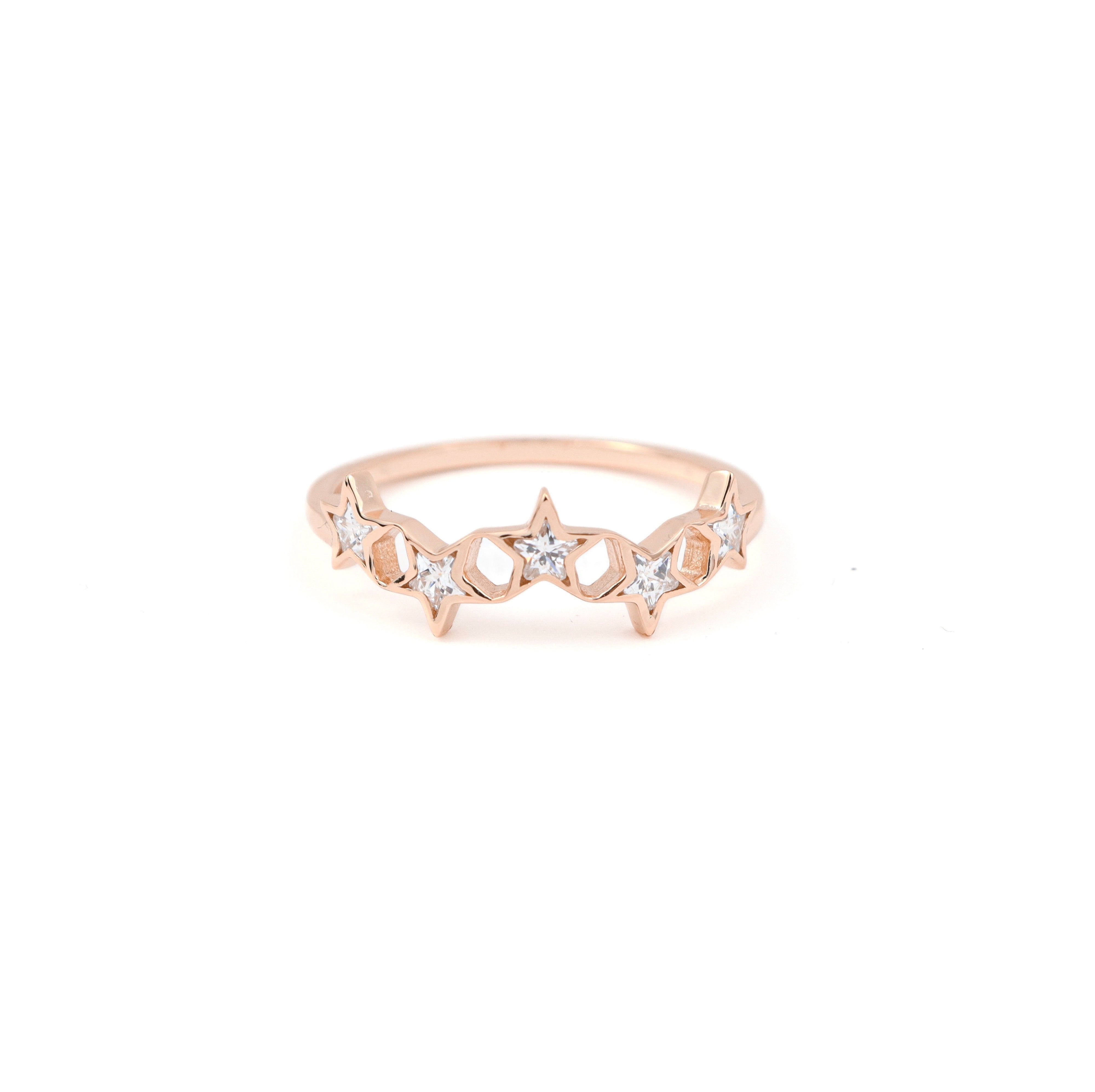 Ring ~ Sterling Collection ~ Bezel Stars