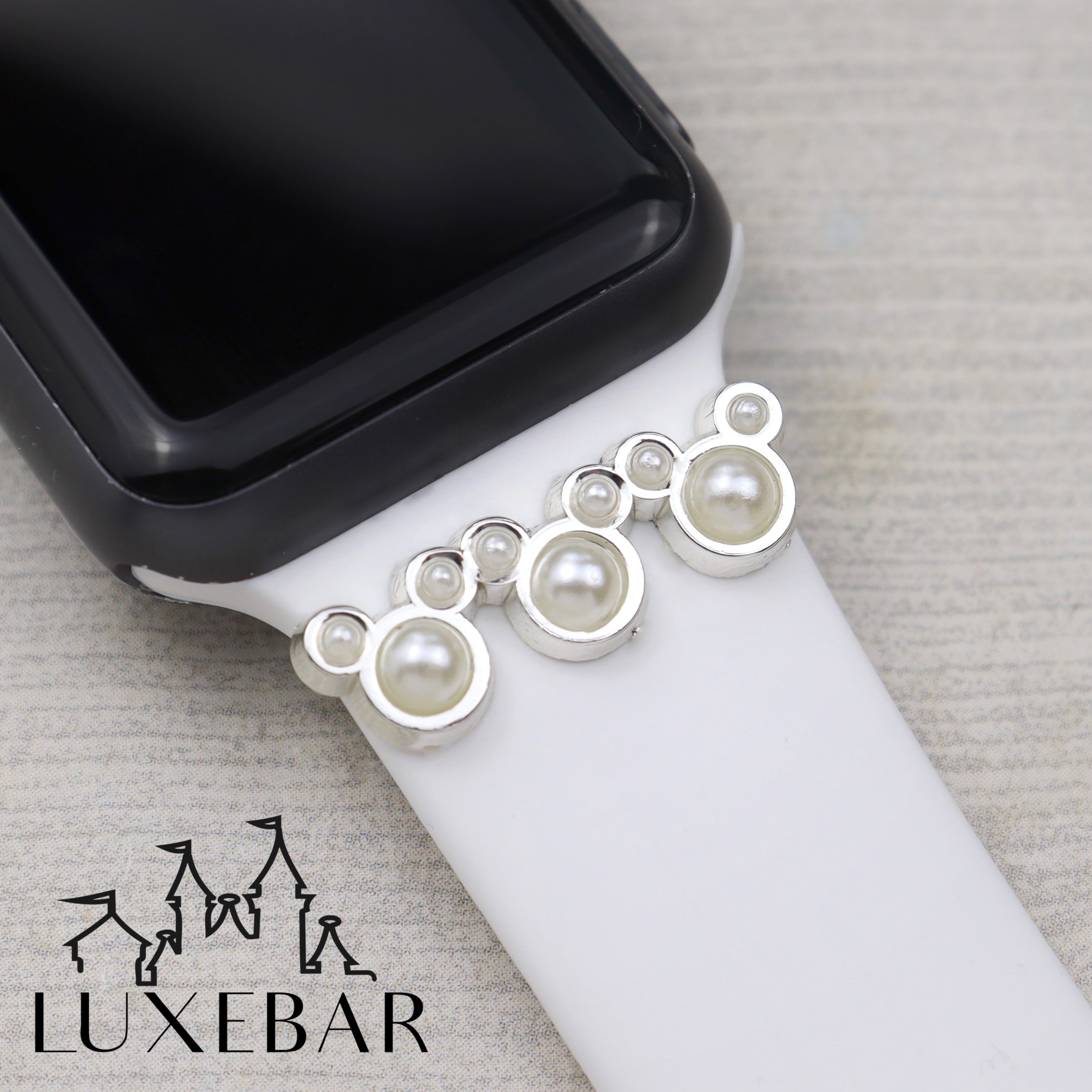 LuxeBar ~ Mr. Mouse Triple Pearl Stacking Bar