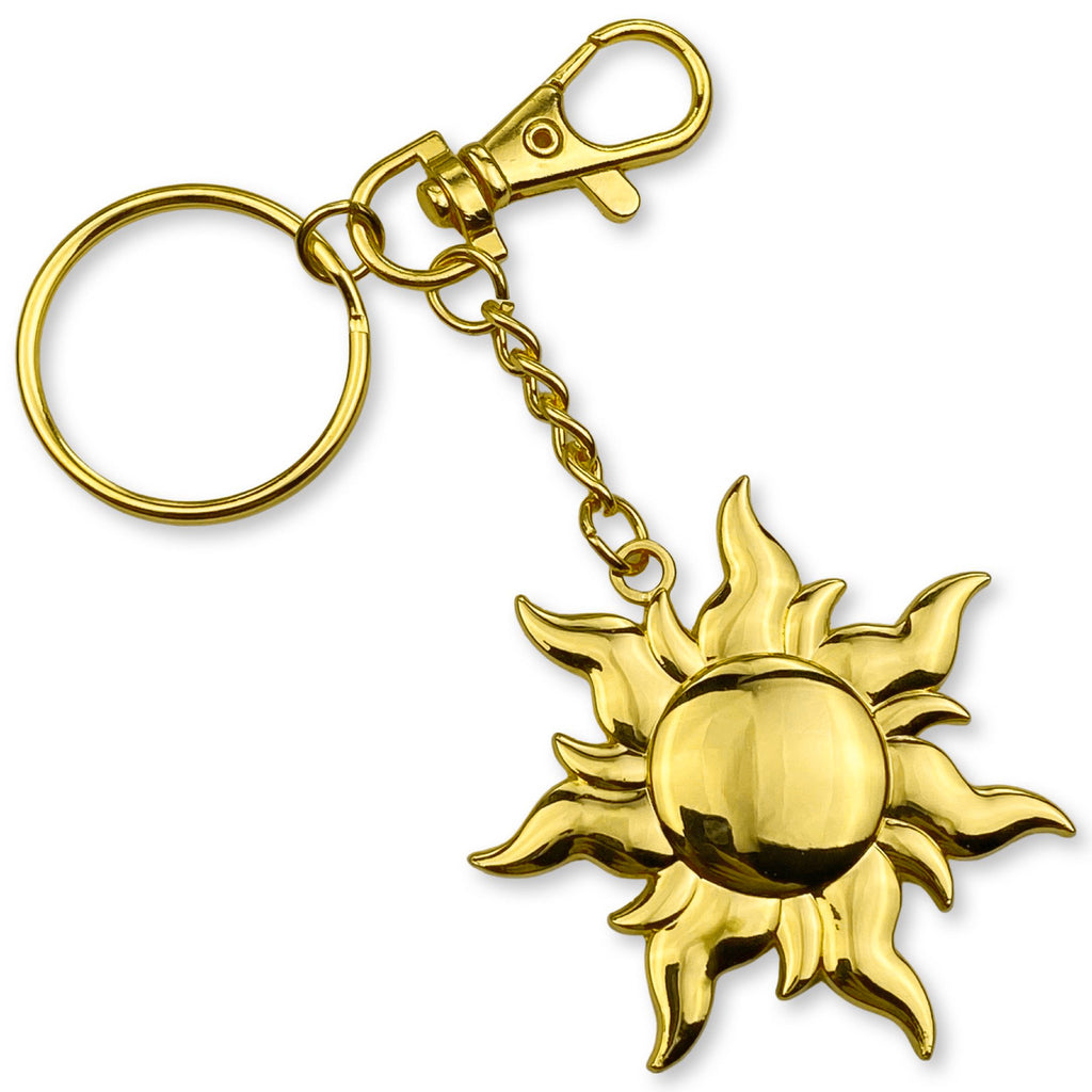 Keychain / Bag Charm -  DOUBLE SIDED Sun MARKDOWN