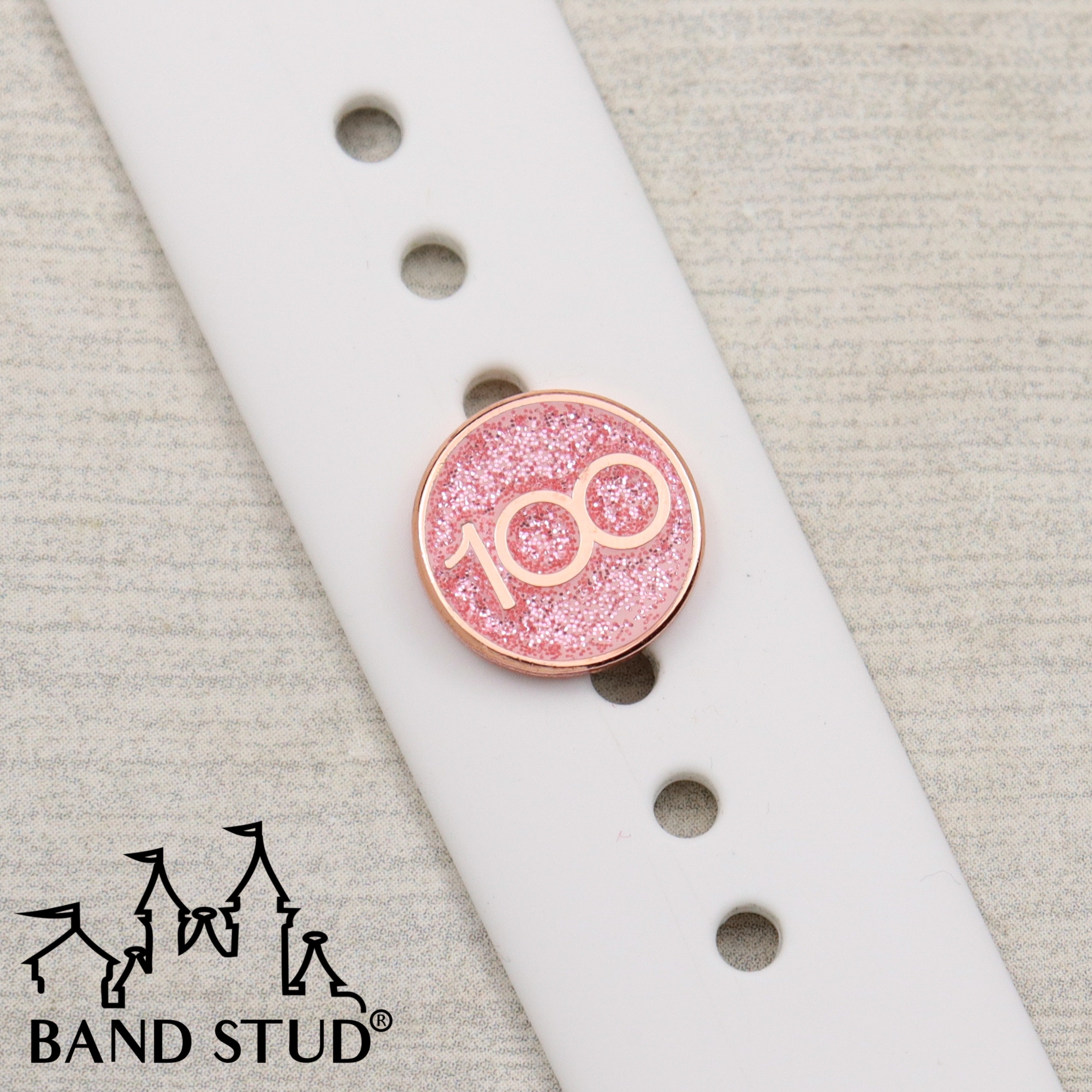 100th Celebration Band Stud® - Plaque MARKDOWN