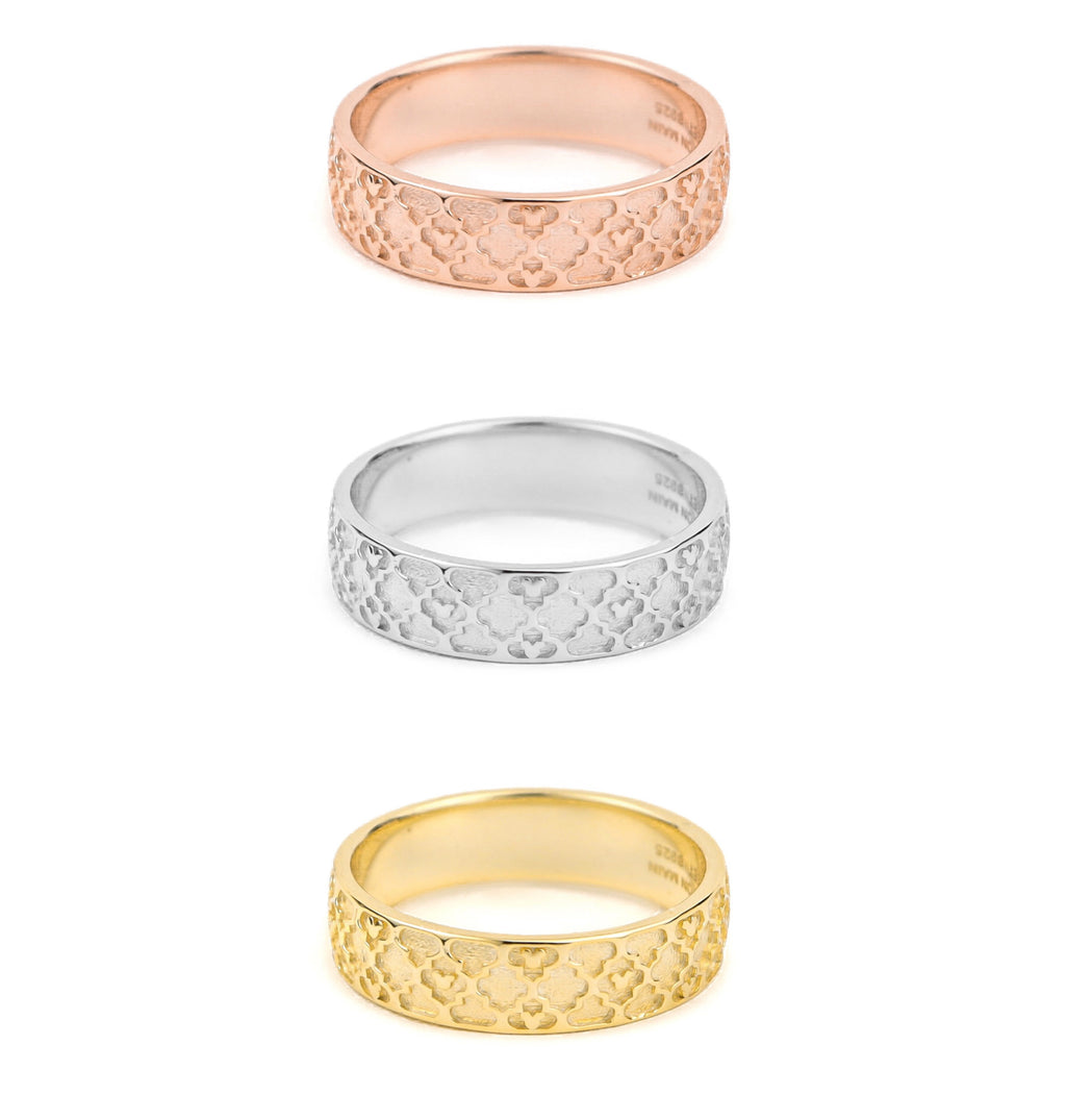 Ring ~ Sterling Collection ~ Bohemian Wide Stacker MARKDOWN