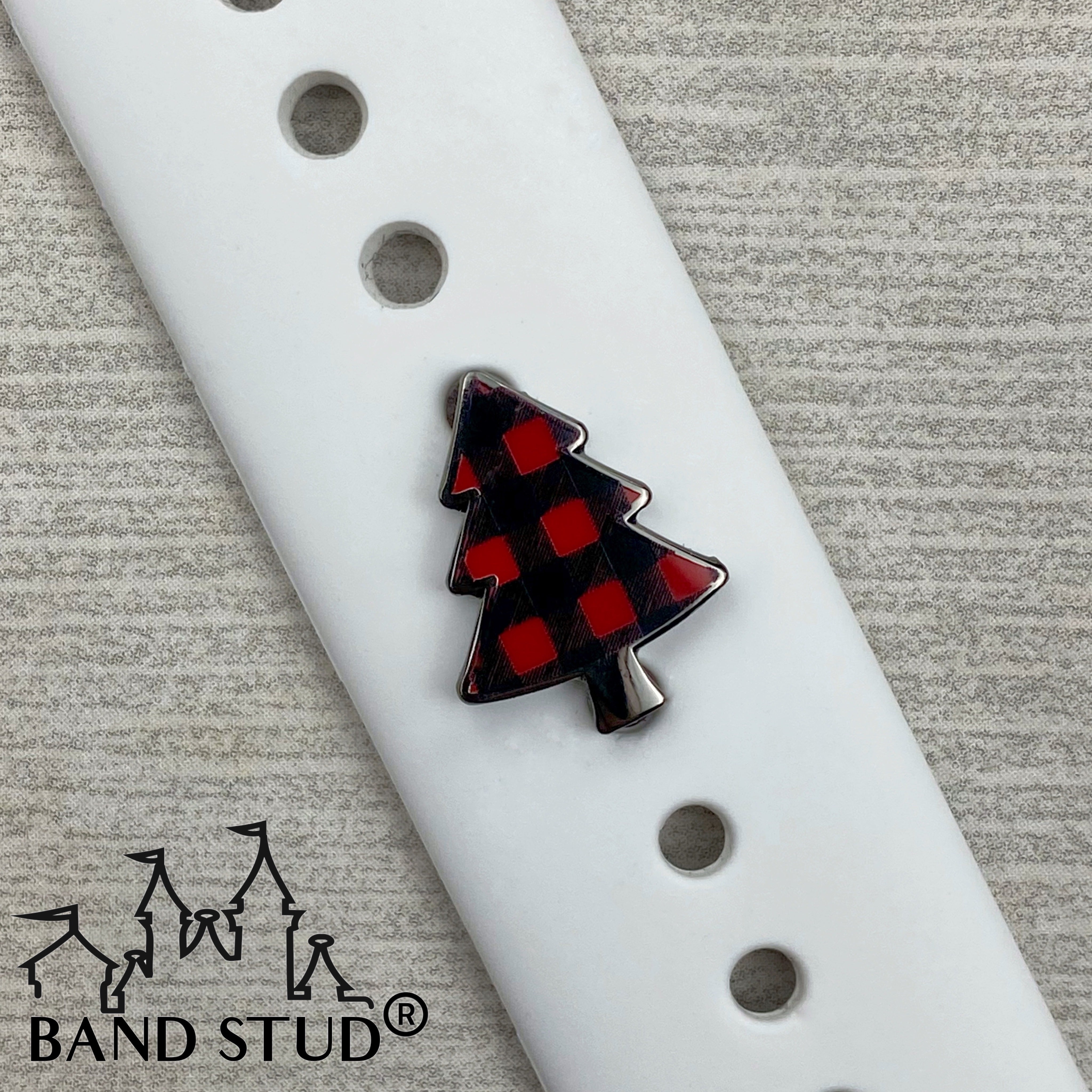 Band Stud® - Christmas Collection - Buffalo Plaids and Cheetah Trees