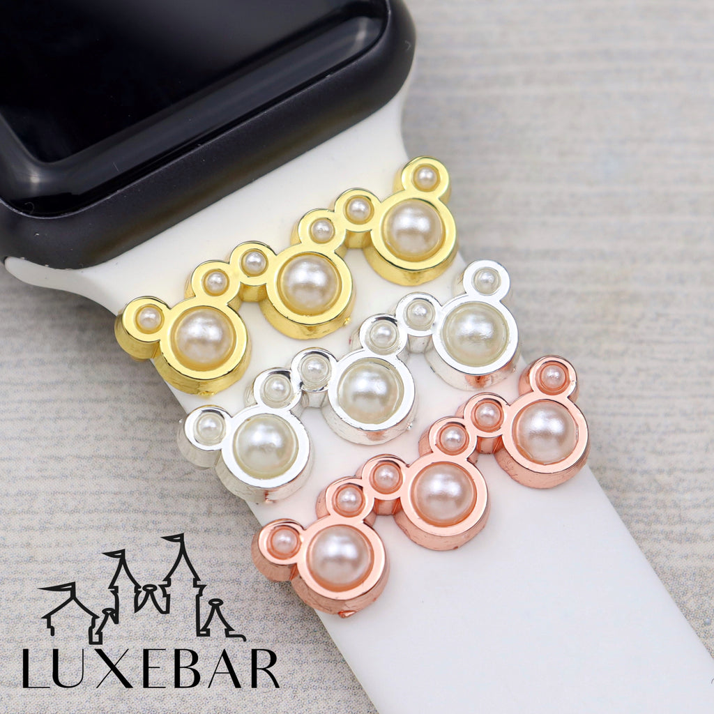 LuxeBar ~ Mr. Mouse Triple Pearl Stacking Bar