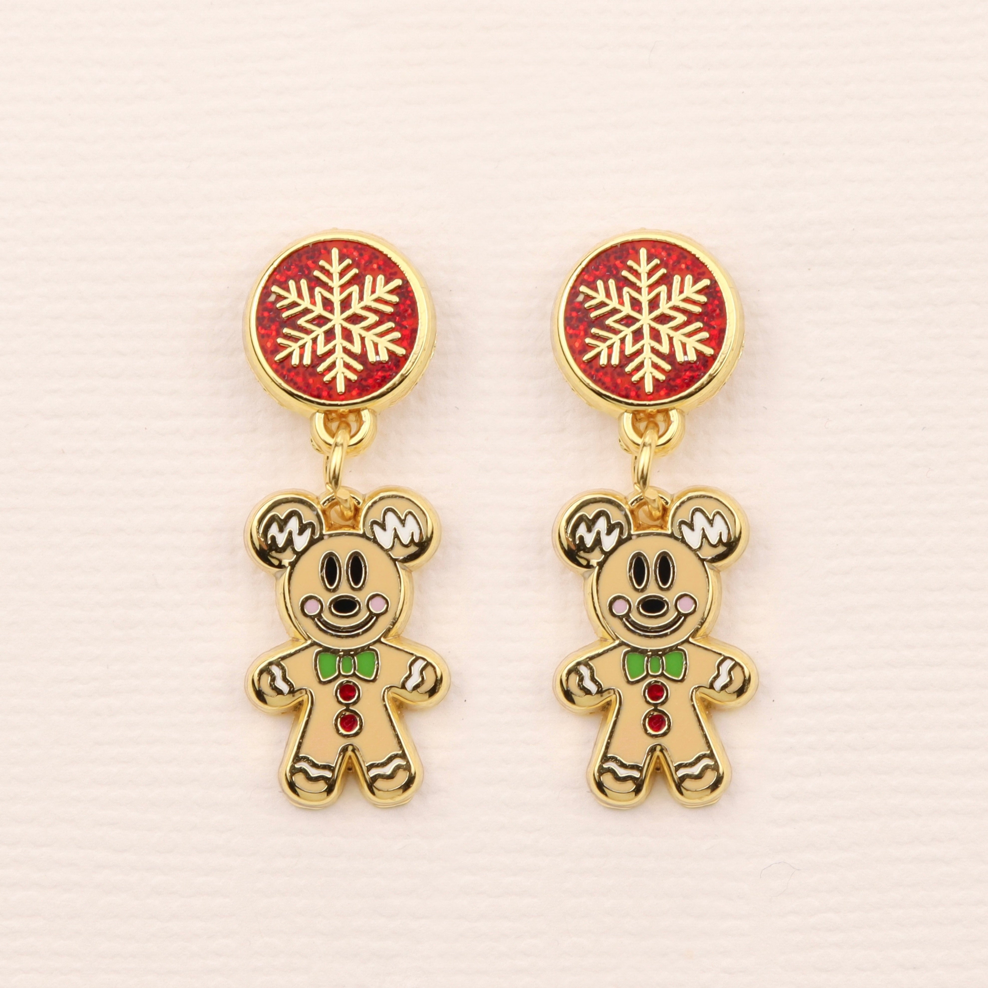 Earrings - Christmas Collection - Gingerbread Magic Dangles