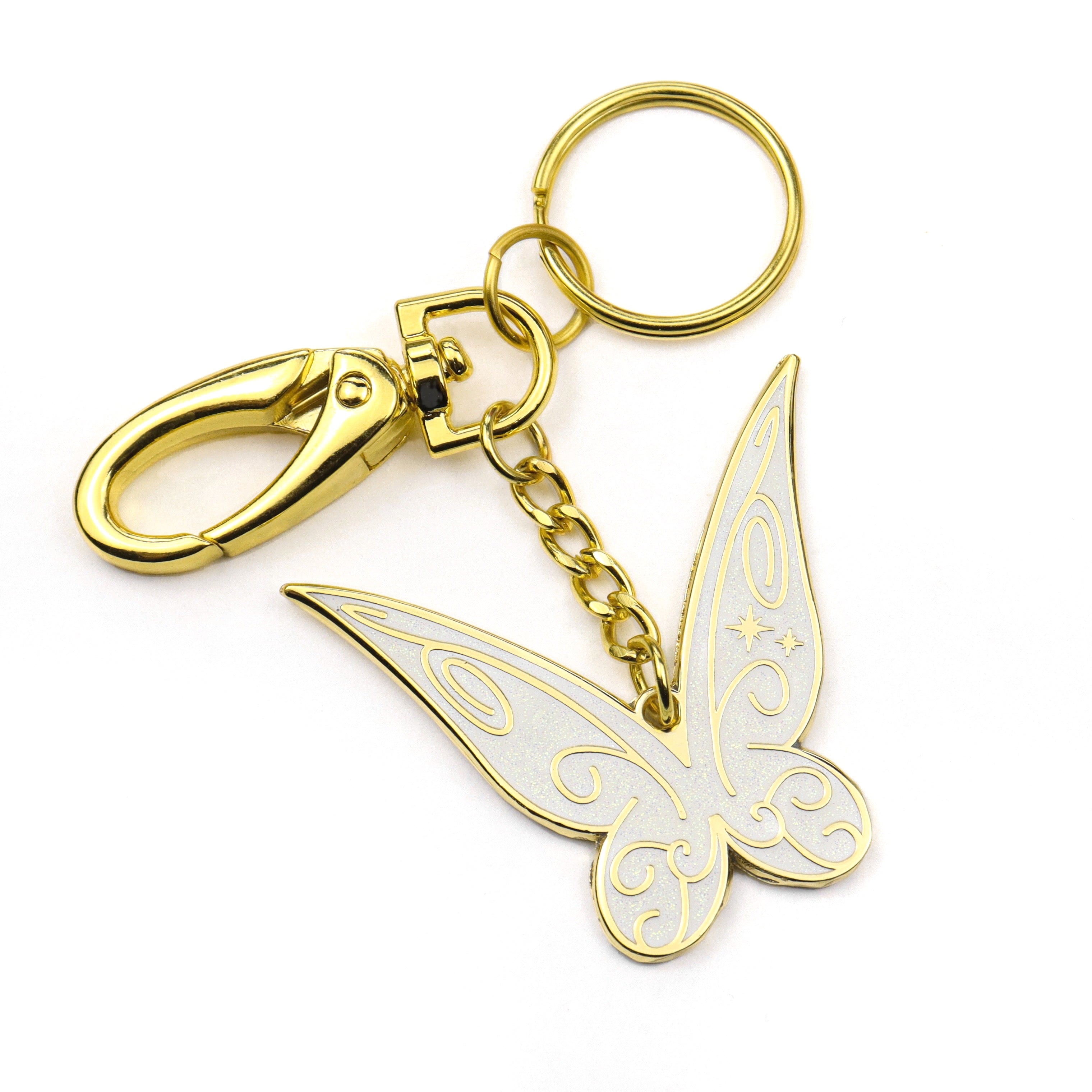 Mouse on Main Street Bag Charm / Keychain - Fairy Wings Double Sided