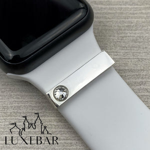 LuxeBar Sparkle ~ Silver Stacking Bars