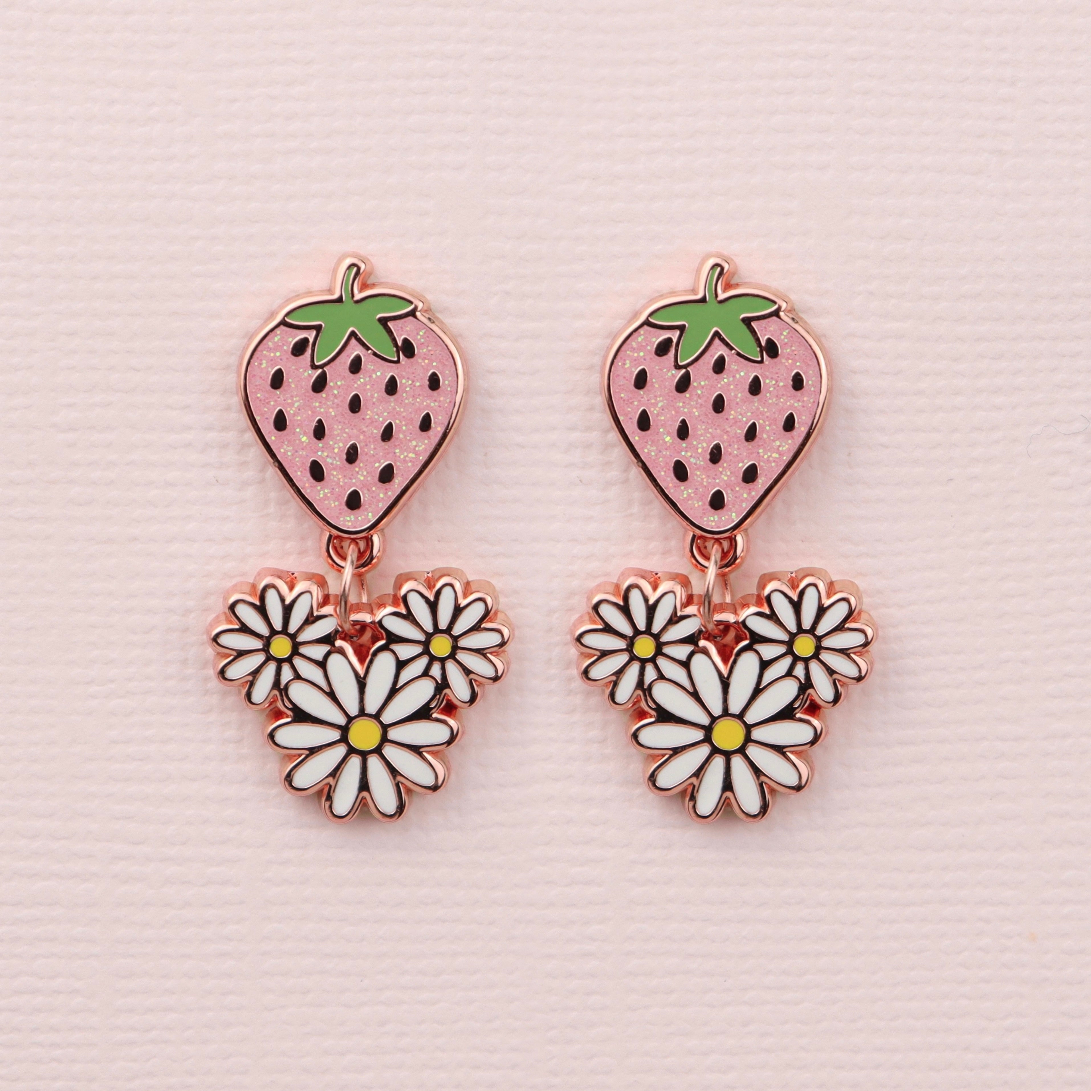 Earrings - Bloomin' Berry Dangles