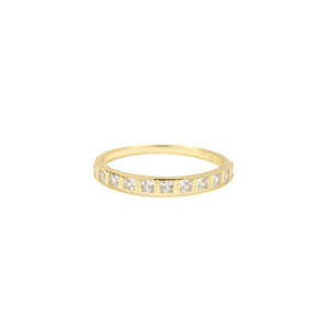 Ring ~ Sterling Collection ~ Bezel Princess Cut Stacker