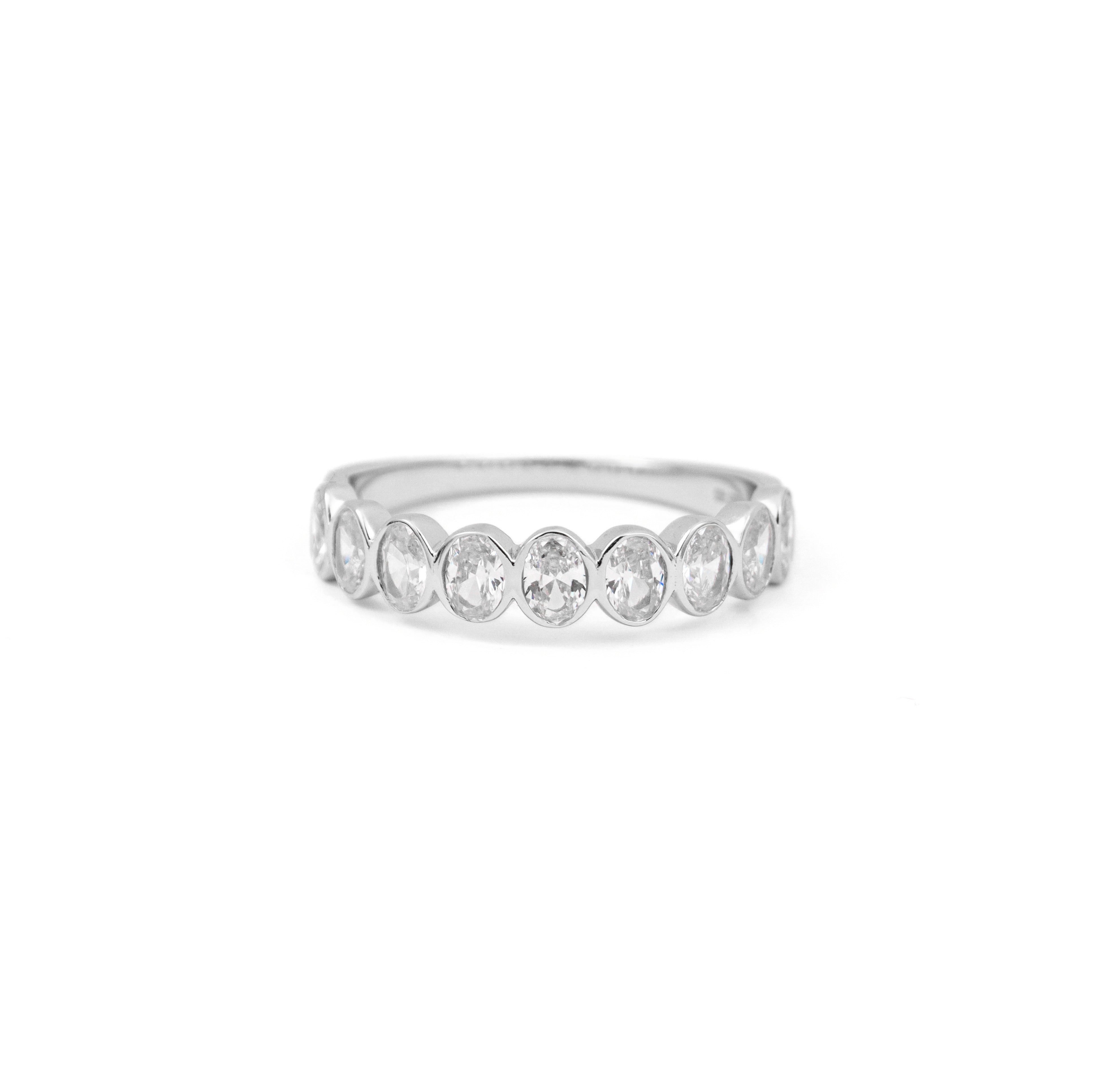Ring ~ Sterling Collection ~ Bezel Oval Stacker