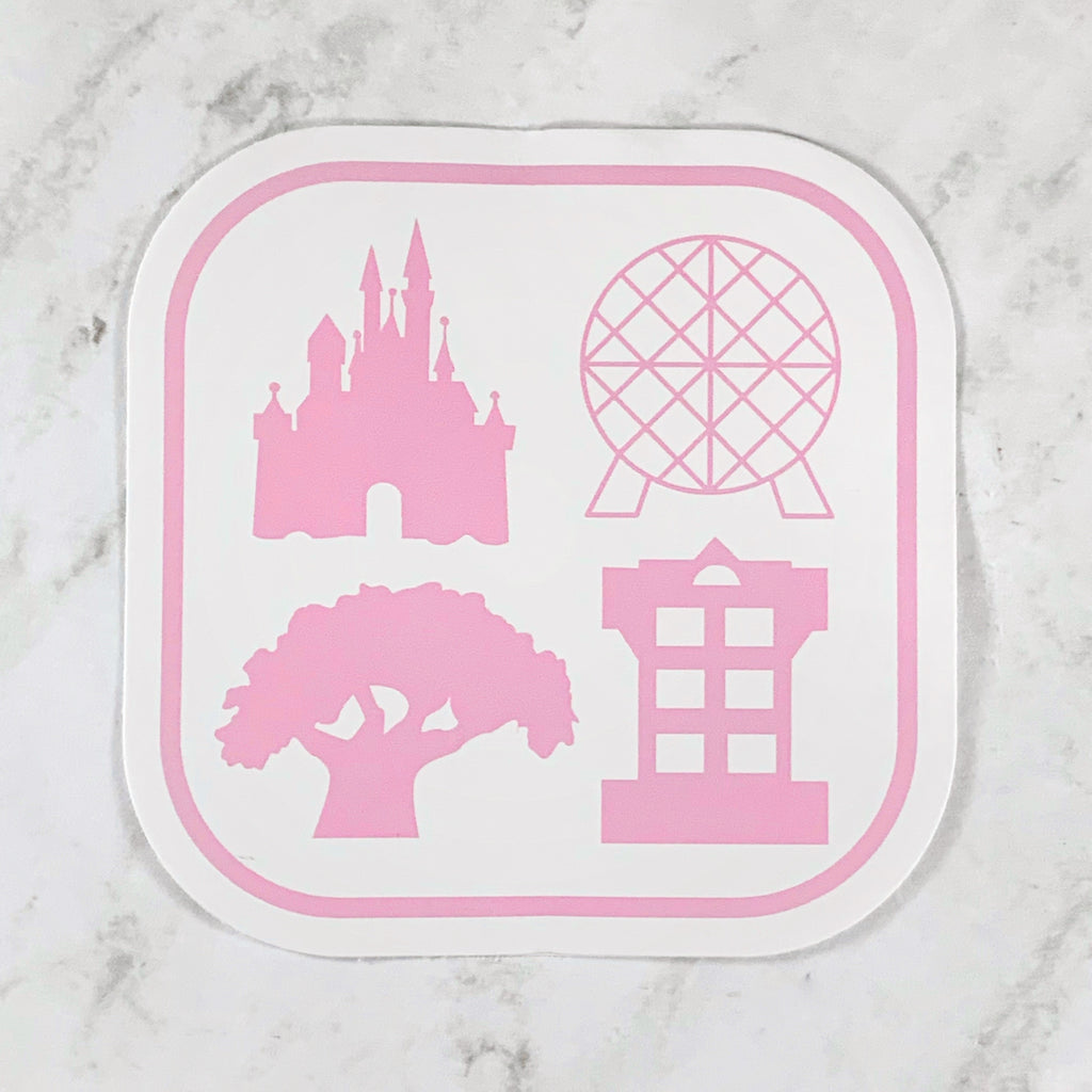 Stickers - Four Parks One World MARKDOWN
