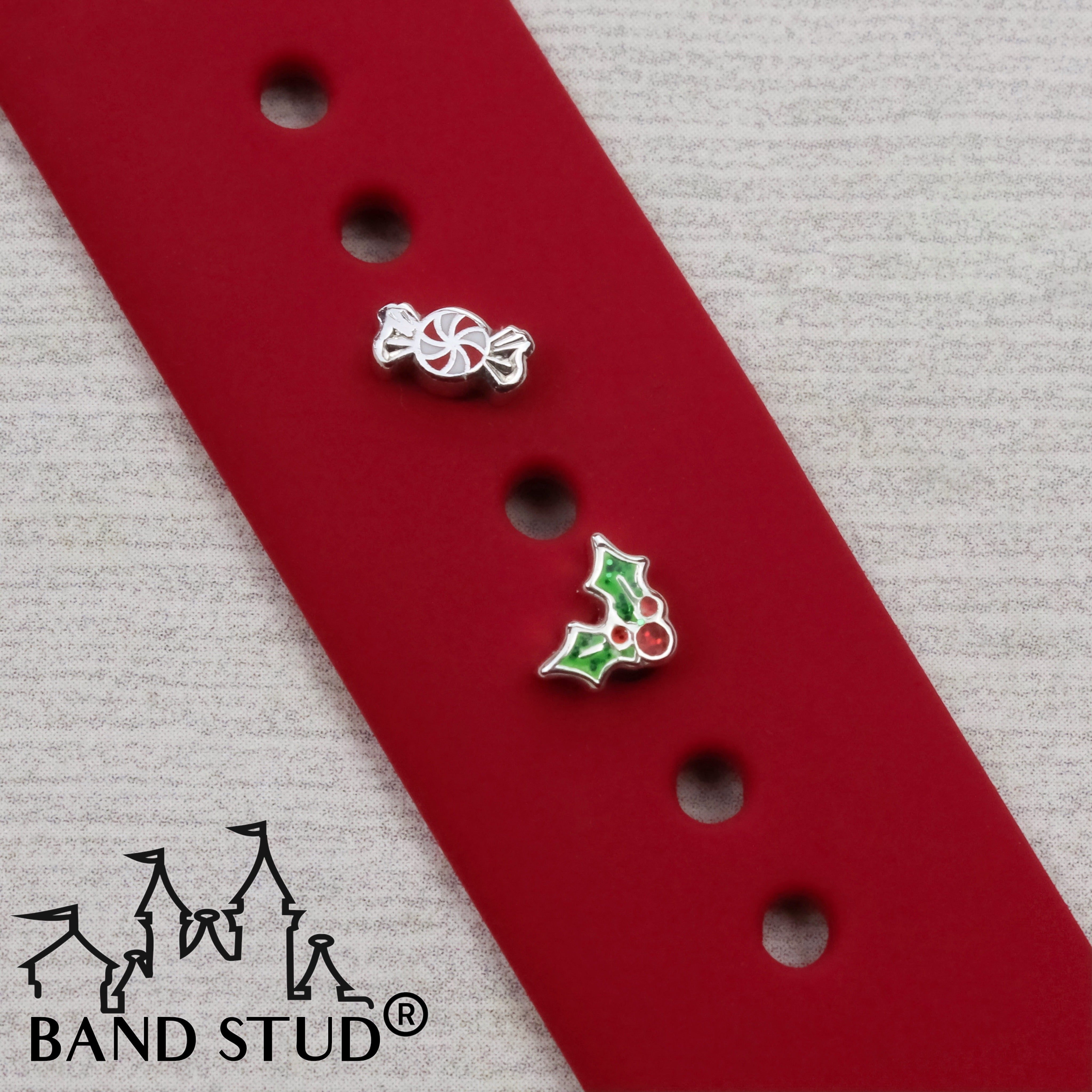 Band Stud® - Christmas Collection - Mini Set - Holly and Peppermint