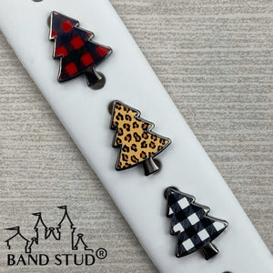 Band Stud® - Christmas Collection - Buffalo Plaids and Cheetah Trees