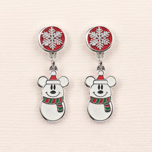 Earrings - Christmas Collection - Snow Mouse Dangles